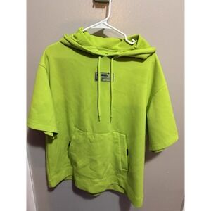 Under Armour Unisex UA Summit Knit Short Sleeve Hoodie - Size L (1378894-324)